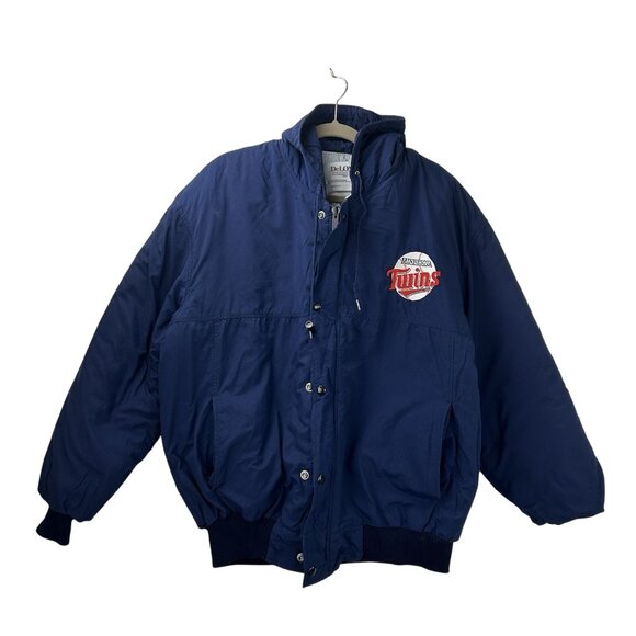 Flight Other - Vintage DeLong Minnesota Twins Men’s Small/ Youth Large Puffer Jacket Bomber USA